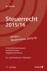 Buchcover Steuerrecht 2015/16