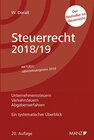 Buchcover Steuerrecht 2018/19
