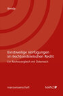 Buchcover Einstweilige Verfügungen im liechtensteinischen Recht