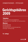 Buchcover Gerichtsgebühren 2009