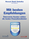Buchcover Mit besten Empfehlungen Österreichs Kunden wählen die besten Finanzdienstleister