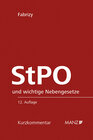 Buchcover StPO Strafprozessordnung