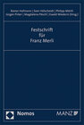 Buchcover Festschrift Franz Merli