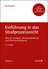 Buchcover Einführung in das Strafprozessrecht