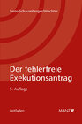 Buchcover Der fehlerfreie Exekutionsantrag