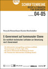 Buchcover E-Government auf kommunaler Ebene