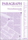 Buchcover Paragraph - Unternehmensrecht