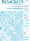 Buchcover Paragraph - Verfassungs- und Verwaltungsrecht