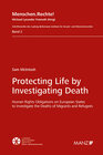 Buchcover Protecting Life by Investigating Death