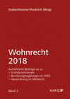 Buchcover Wohnrecht 2018