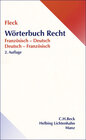 Buchcover Wörterbuch Recht Französisch-Deutsch Deutsch-Französisch