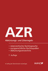 Buchcover AZR - Abkürzungs- und Zitierregeln der österreichischen Rechtssprache und europarechtlicher Rechtsquellen