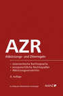 Buchcover Abkürzungs- und Zitierregeln AZR
