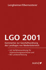 Buchcover Geschäftsordnung - LGO 2001