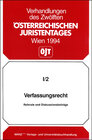 Buchcover 12. Österreichischer Juristentag 1994 Verfassungsrecht