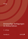 Buchcover Einstweilige Verfügungen im Zivilverfahren