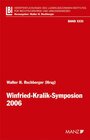 Buchcover Winfried-Kralik-Symposion 2006
