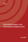 Buchcover Entscheidungen zum Immobilienmaklerrecht