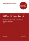 Buchcover Einführung in die Rechtswissenschaften und ihre Methoden Teil I - Öffentliches Recht - Studienjahr 2015/16