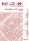 Buchcover Paragraph - Grundlagen Privatrecht