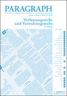 Buchcover Paragraph - Verfassungs- und Verwaltungsrecht