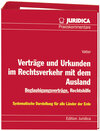 Buchcover Verträge und Urkunden im Rechtsverkehr mit dem Ausland