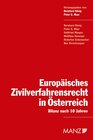 Buchcover Europäisches Zivilverfahrensrecht in Österreich