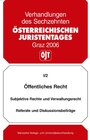 Buchcover Öffentliches Recht Subjektive Rechte und Verwaltungsrecht