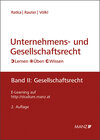 Buchcover Unternehmens- und Gesellschaftsrecht Band 2: Gesellschaftsrecht