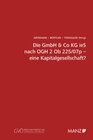 Buchcover Die GmbH & Co KG ieS nach OGH 2 Ob 225/07p - eine Kapitalgesellschaft?