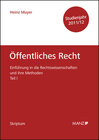 Buchcover Einführung in die Rechtswissenschaften und ihre Methoden Teil I - Öffentliches Recht - Studienjahr 2011/12