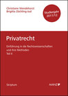 Buchcover Einführung in die Rechtswissenschaften und ihre Methoden - Teil II - Privatrecht - Studienjahr 2011/12