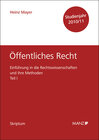 Buchcover Einführung in die Rechtswissenschaften und ihre Methoden Teil I - Öffentliches Recht - Studienjahr 2010/11