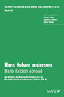 Buchcover Hans Kelsen anderswo. Hans Kelsen abroad.