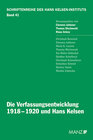 Buchcover Die Verfassungsentwicklung 1918-1920 und Hans Kelsen