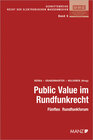 Buchcover Public Value im Rundfunkrecht Fünftes Rundfunkforum