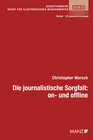 Buchcover Die journalistische Sorgfalt: on- und offline