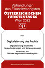 Buchcover Nomos eLibrary / Digitalisierung des Rechts - Herausforderungen und Voraussetzungen