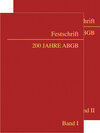 Buchcover Festschrift 200 Jahre ABGB