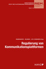 Buchcover Regulierung von Kommunikationsplattformen Aktuelle Fragen der Umsetzung
