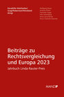 Buchcover Beiträge zur Rechtsvergleichung und Europa 2023 Jahrbuch Linda-Rauter-Preis
