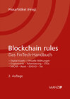 Buchcover Blockchain rules Das FinTech-Handbuch