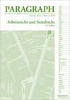 Buchcover Paragraph - Arbeitsrecht und Sozialrecht