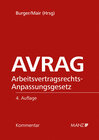 Buchcover AVRAG - Arbeitsvertragsrechts- Anpassungsgesetz