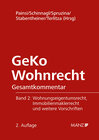 Buchcover GeKo Wohnrecht Gesamtkommentar Band 2 Wohnungseigentumsgesetz