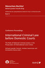 Buchcover International Criminal Law before Domestic Courts
