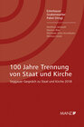 Buchcover Nomos eLibrary / 100 Jahre Trennung von Staat und Kirche Seggauer Gespräch zu Staat und Kirche 2018