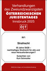 Buchcover Nomos eLibrary / Strafrecht 50 Jahre StGB - nachhaltiges Strafrecht für alte und neue Herausforderungen?