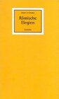 Buchcover Römische Elegien