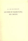 Buchcover Le code du Mahayana en Chine